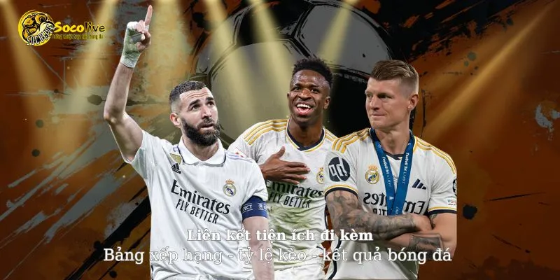 Lịch thi đấu đi kèm các tính năng tiện ích cho người dùng